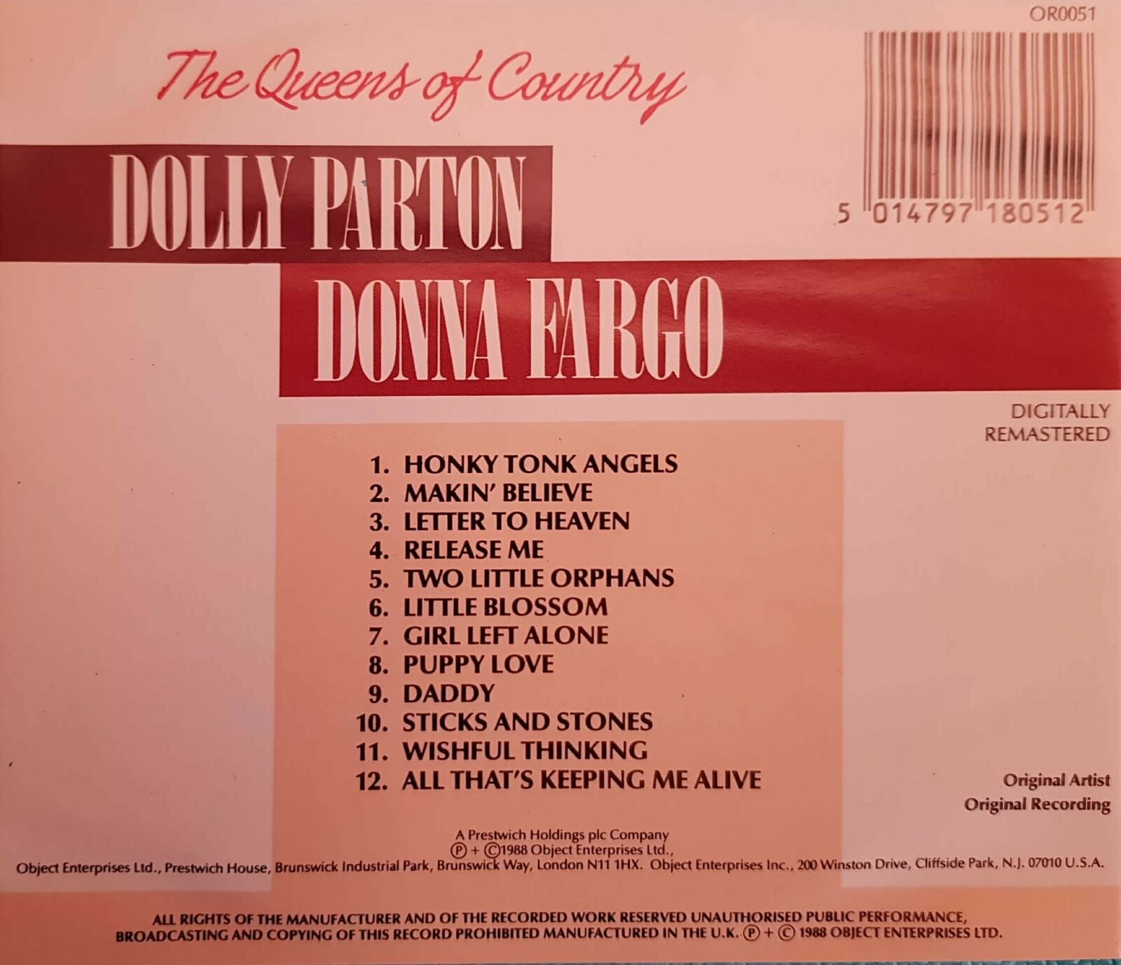 תמונה 2, Dolly Parton Donna Fargo למכירה ברמת השרון | מוסיקה וסרטים  cd