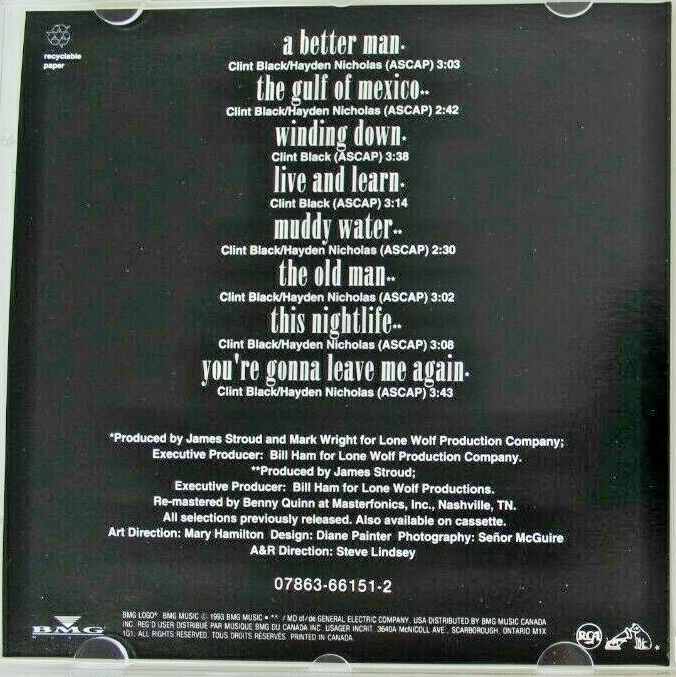 תמונה 2, Clint Black A Better Man למכירה ברמת השרון | מוסיקה וסרטים  cd
