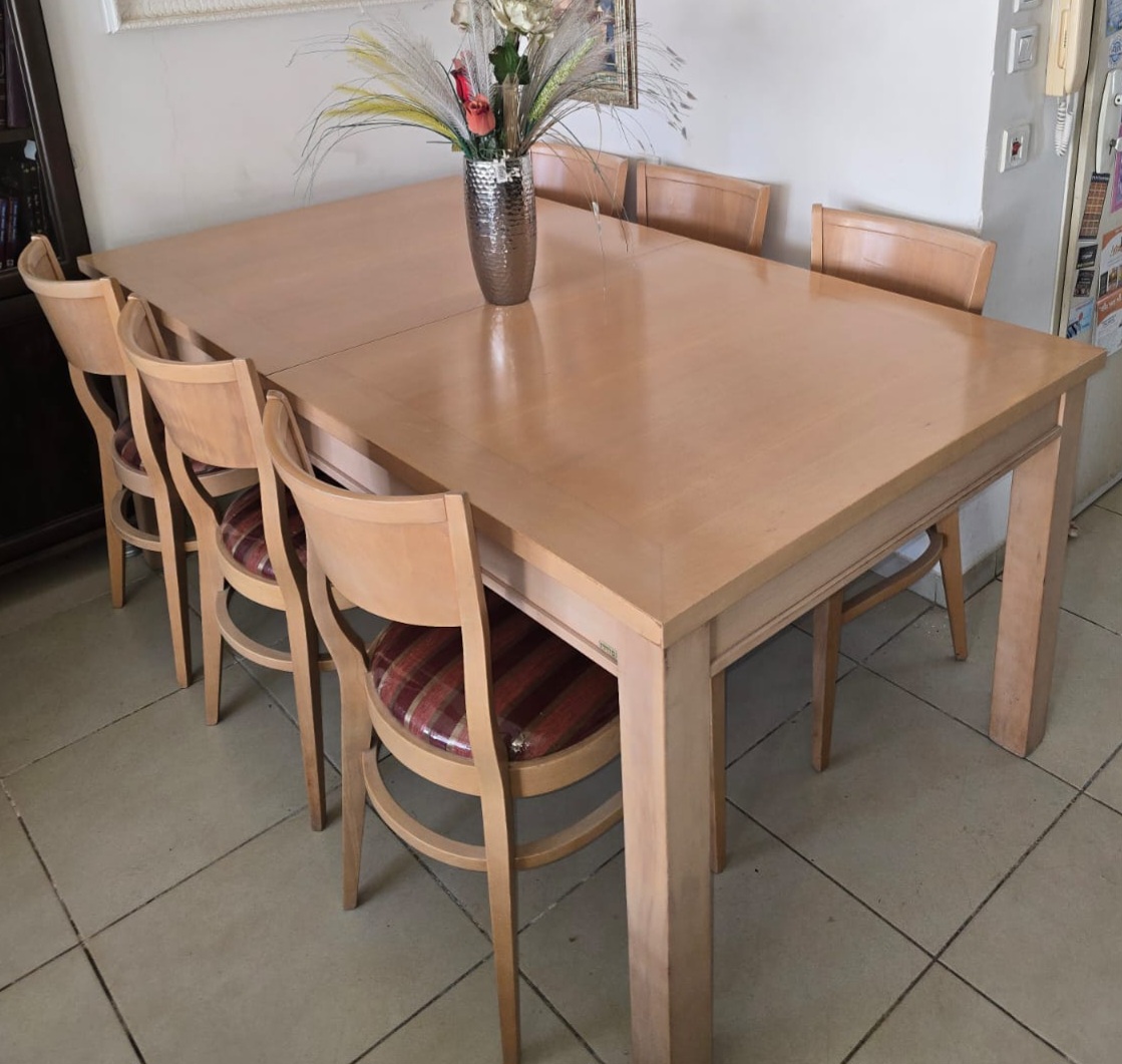 תמונה 4, פינת אוכל מעץ מלא למכירה באלעד | ריהוט  פינת אוכל