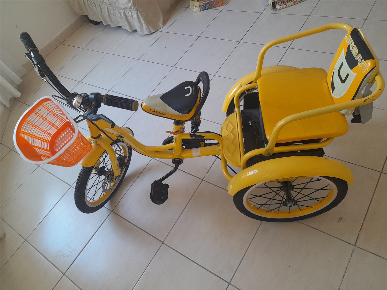 תמונה 2, תלת אופניים עם שני מושבים למכירה בביתר עילית | אופניים  אופני ילדים