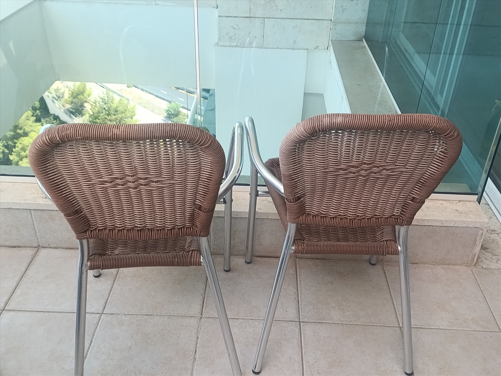 תמונה 3, 2 כיסאות אלומניום למרפסת  למכירה בנשר | ריהוט  כיסאות