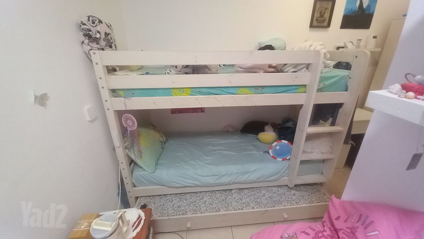 תמונה 1, מיטת קומותיים עץ מלא למכירה בתל אביב | ריהוט  מיטות