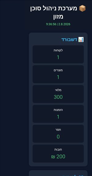 תוכנה לעסק למכירה לסידור סחורה 