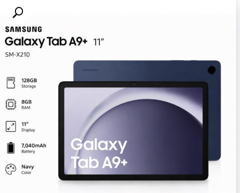 תמונה 1 ,Galaxy Tab A9+ 5G למכירה במודיעין עילית מחשבים וציוד נלווה  טאבלט