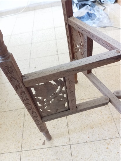 תמונה 4 ,שולחן מגש מרוקאי וינטג' עם מגש למכירה בחיפה אספנות  ענתיקות