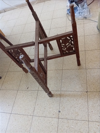 תמונה 2 ,שולחן מגש מרוקאי וינטג' עם מגש למכירה בחיפה אספנות  ענתיקות