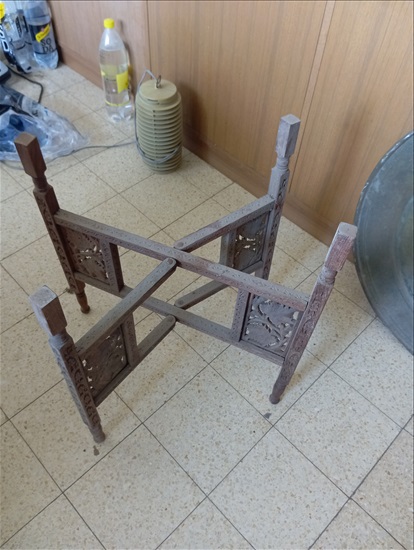 תמונה 9 ,שולחן מגש מרוקאי וינטג' עם מגש למכירה בחיפה אספנות  ענתיקות