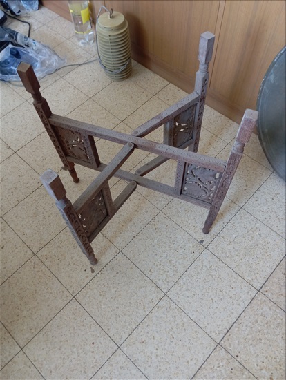 תמונה 10 ,שולחן מגש מרוקאי וינטג' עם מגש למכירה בחיפה אספנות  ענתיקות