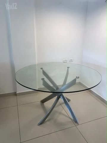 תמונה 1 ,שולחן עגול זכוכיתמחוסמת למכירה בתל אביב ריהוט  שולחנות