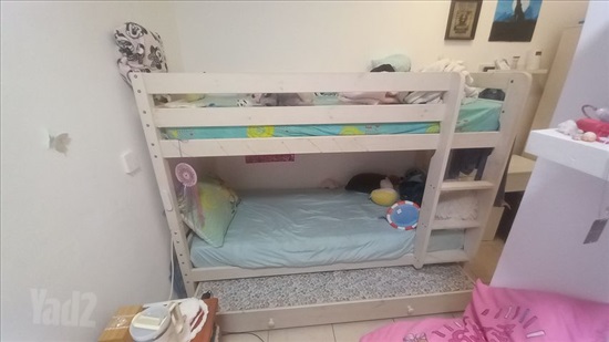 תמונה 1 ,מיטת קומותיים עץ מלא למכירה בתל אביב ריהוט  מיטות