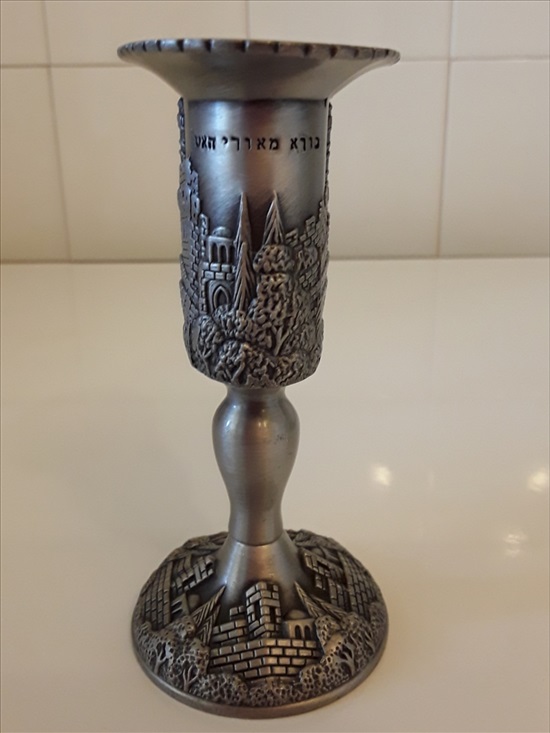 תמונה 2 ,סט פיוטר בעיטור נופי ירושלים למכירה באילת יודאיקה  תשמישי קדושה