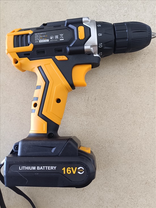 תמונה 6 ,מברגה נטענת 16v  DEKO למכירה בהרצליה כלי עבודה  כלי עבודה