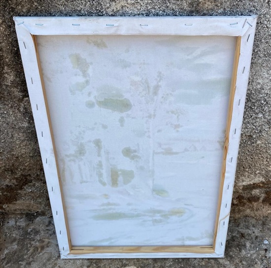 תמונה 2 ,ציור נוף חורפי על קנבס למכירה בנתניה אומנות  ציור
