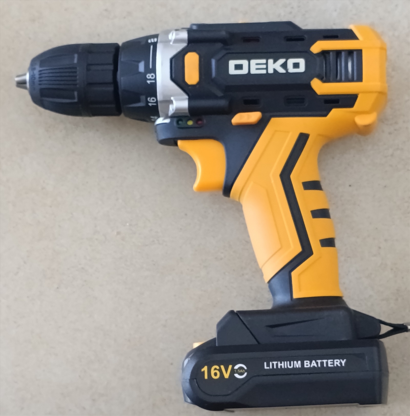 תמונה 1, מברגה נטענת 16v  DEKO למכירה בהרצליה | כלי עבודה  כלי עבודה