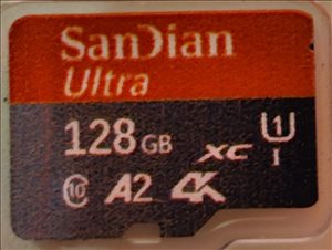 MicroSD בנפח 128GB 