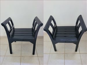 ריהוט - כיסא מבואה מעץ מלא <br>       