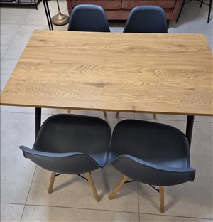 ריהוט - שולחן לסלון ו- 4 כיסאות <br>       