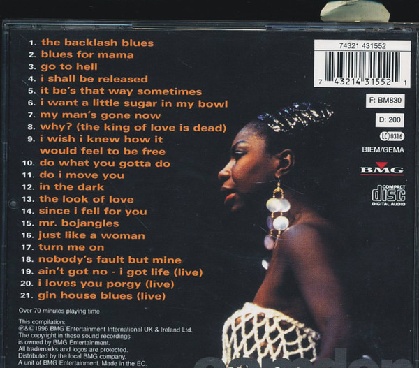 תמונה 2 ,Nina Simone Released למכירה ברמת השרון מוסיקה וסרטים  cd