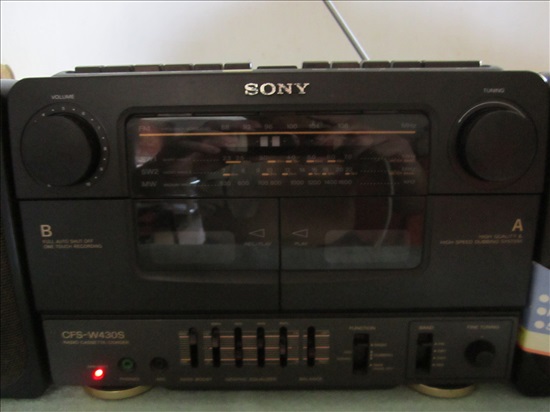 תמונה 2 ,נגן 2 קלטות SONY CFS W 430 S למכירה בקריית מוצקין סטריאו ונגנים  טייפ
