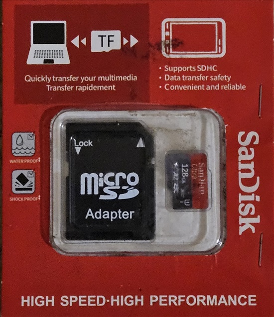 תמונה 2 ,MicroSD בנפח 128GB למכירה בבת ים סלולרי  כרטיסי זיכרון