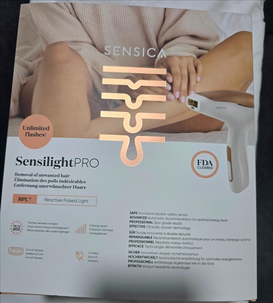 תמונה 1 ,Sensica Sensilight Pro Hair Re למכירה בראש העין קוסמטיקה וטיפוח  מסיר שיער