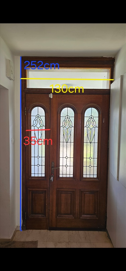 תמונה 1 ,דלת כניסה לבית רחבה - 1.20 למכירה בברקן ריהוט  דלתות