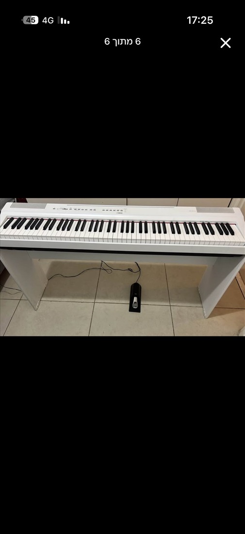 תמונה 5 ,פסנתר חשמלי YAMAHA דגם p-125 למכירה במודיעין-מכבים-רעות כלי נגינה  פסנתר