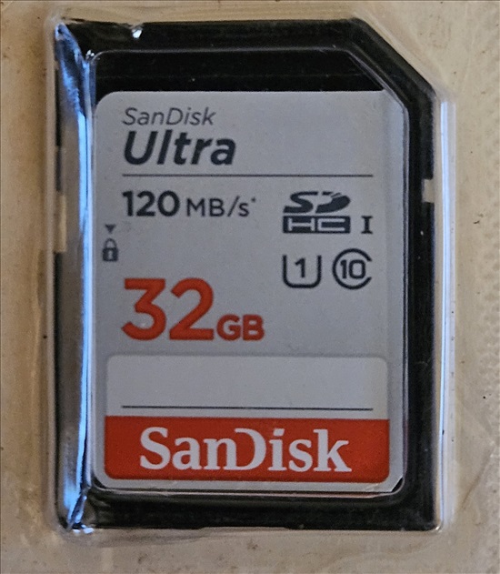 תמונה 1 ,כרטיס זיכרון SDHC בגודל 32GB למכירה בבת ים צילום  כרטיסי זיכרון