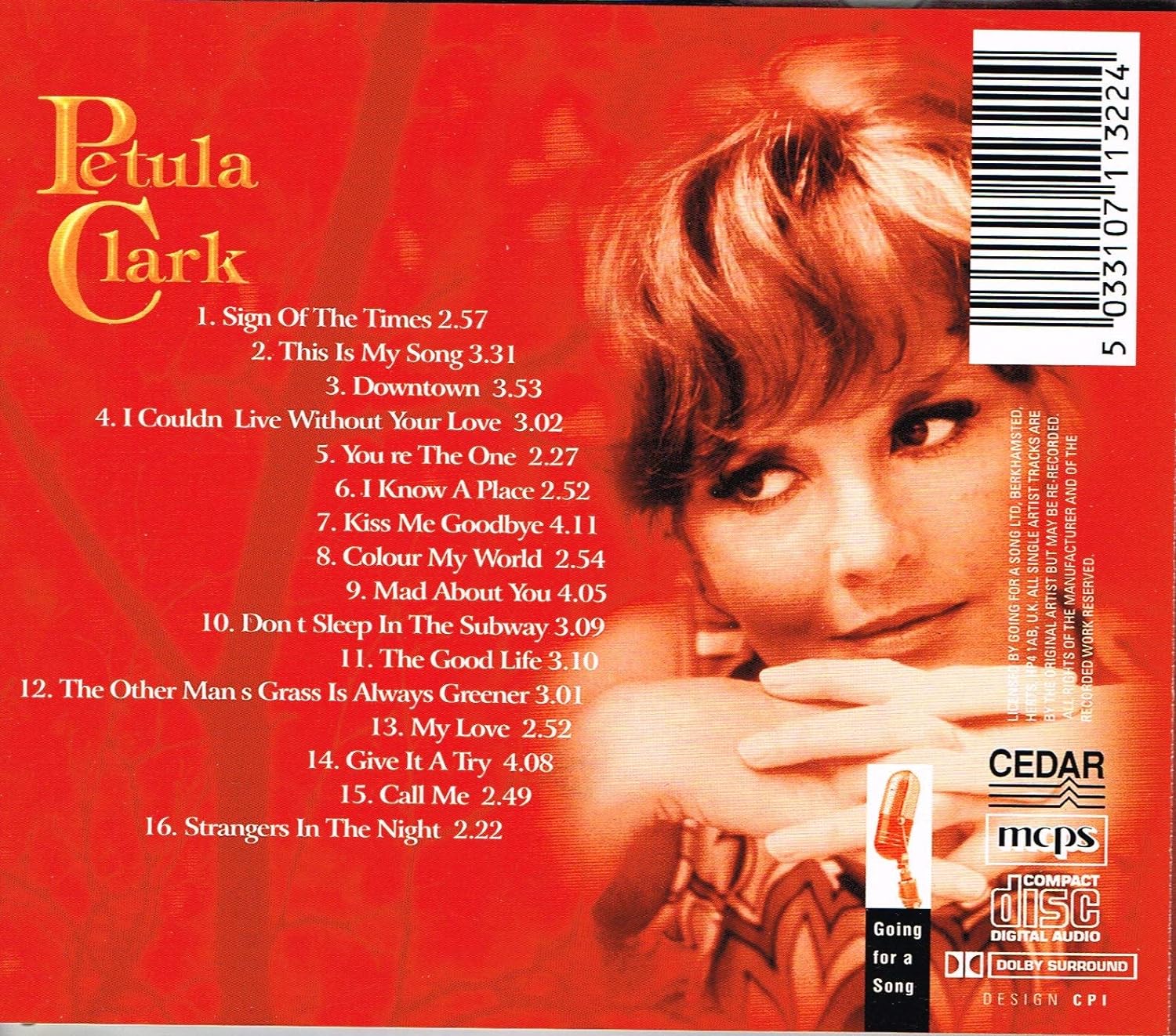 תמונה 2, Petula Clark Colour My World למכירה ברמת השרון | מוסיקה וסרטים  cd