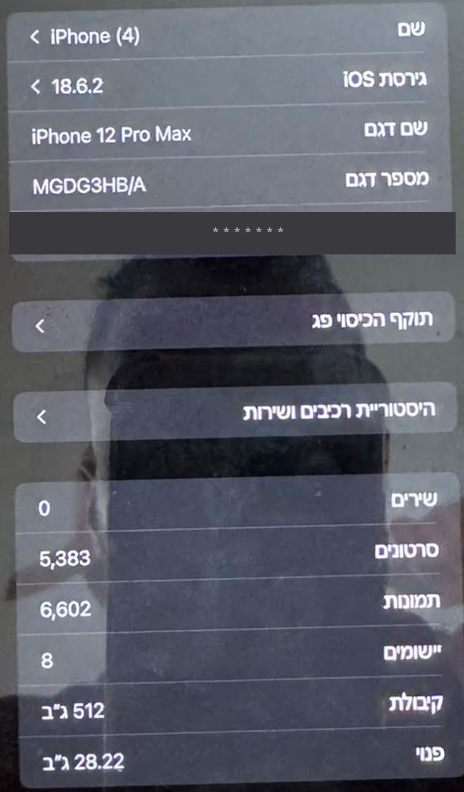 תמונה 4, אייפון 12 פרו מקס 512GB למכירה ברחובות | סלולרי סמארטפונים