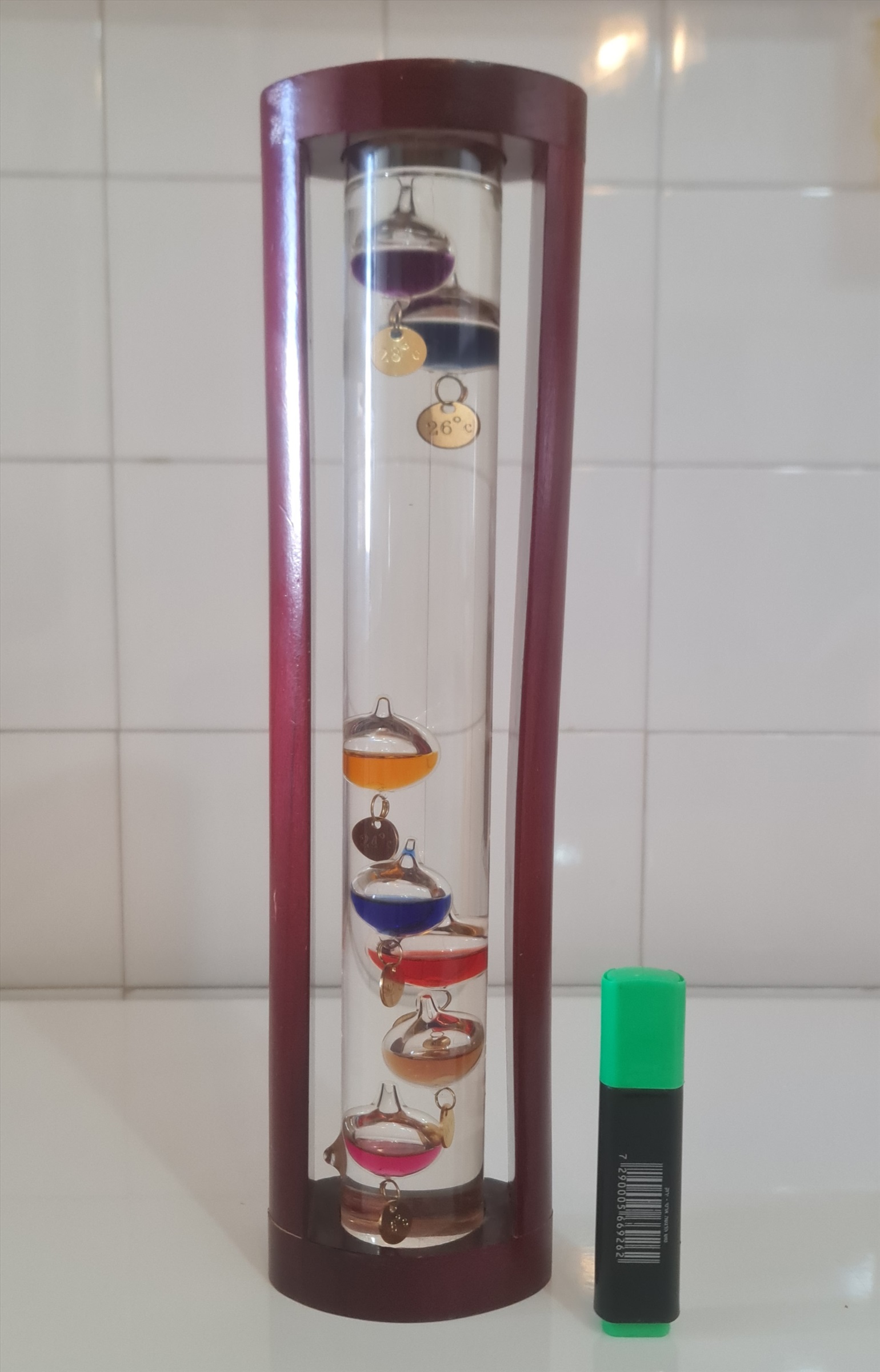 תמונה 4, תרמומטר (מדחום) גלילאו למכירה באילת | אספנות חפצי נוי