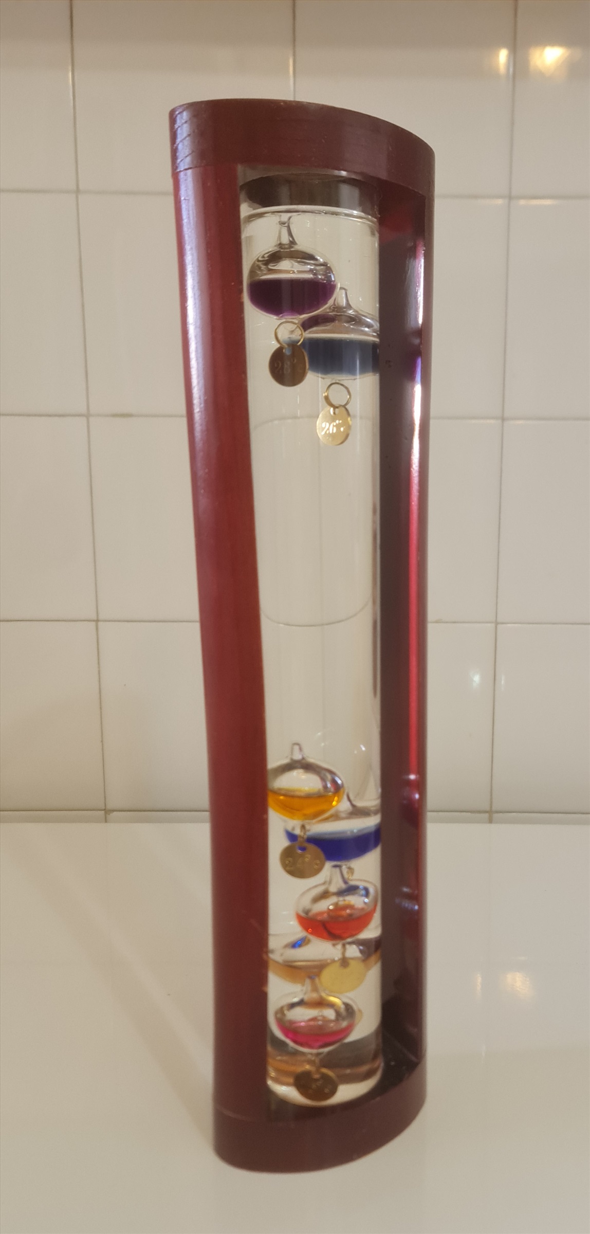 תמונה 3, תרמומטר (מדחום) גלילאו למכירה באילת | אספנות חפצי נוי