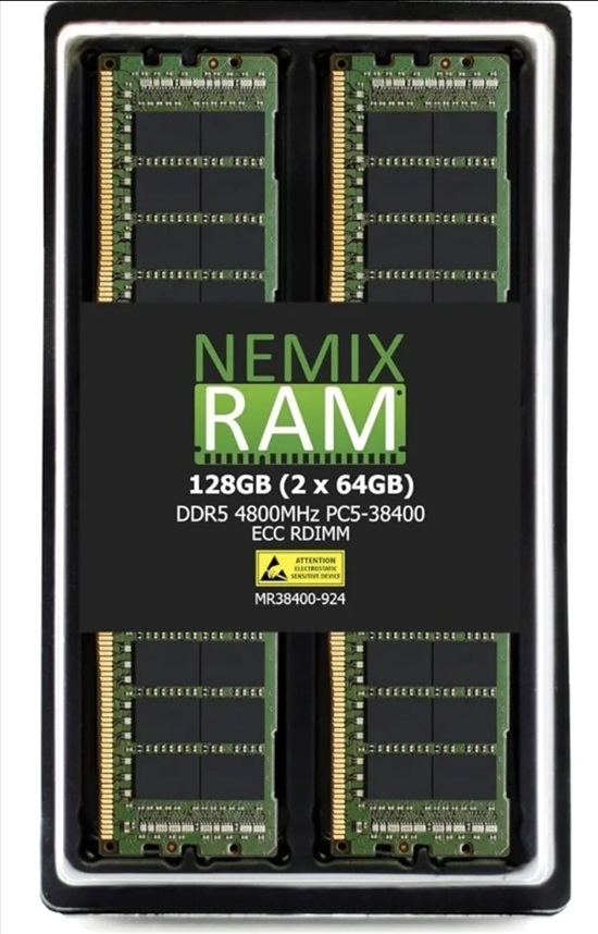 תמונה 1 ,NEMIX RAM 128GB (2X64GB) DDR5 למכירה בתל אביב מחשבים וציוד נלווה  שרתים
