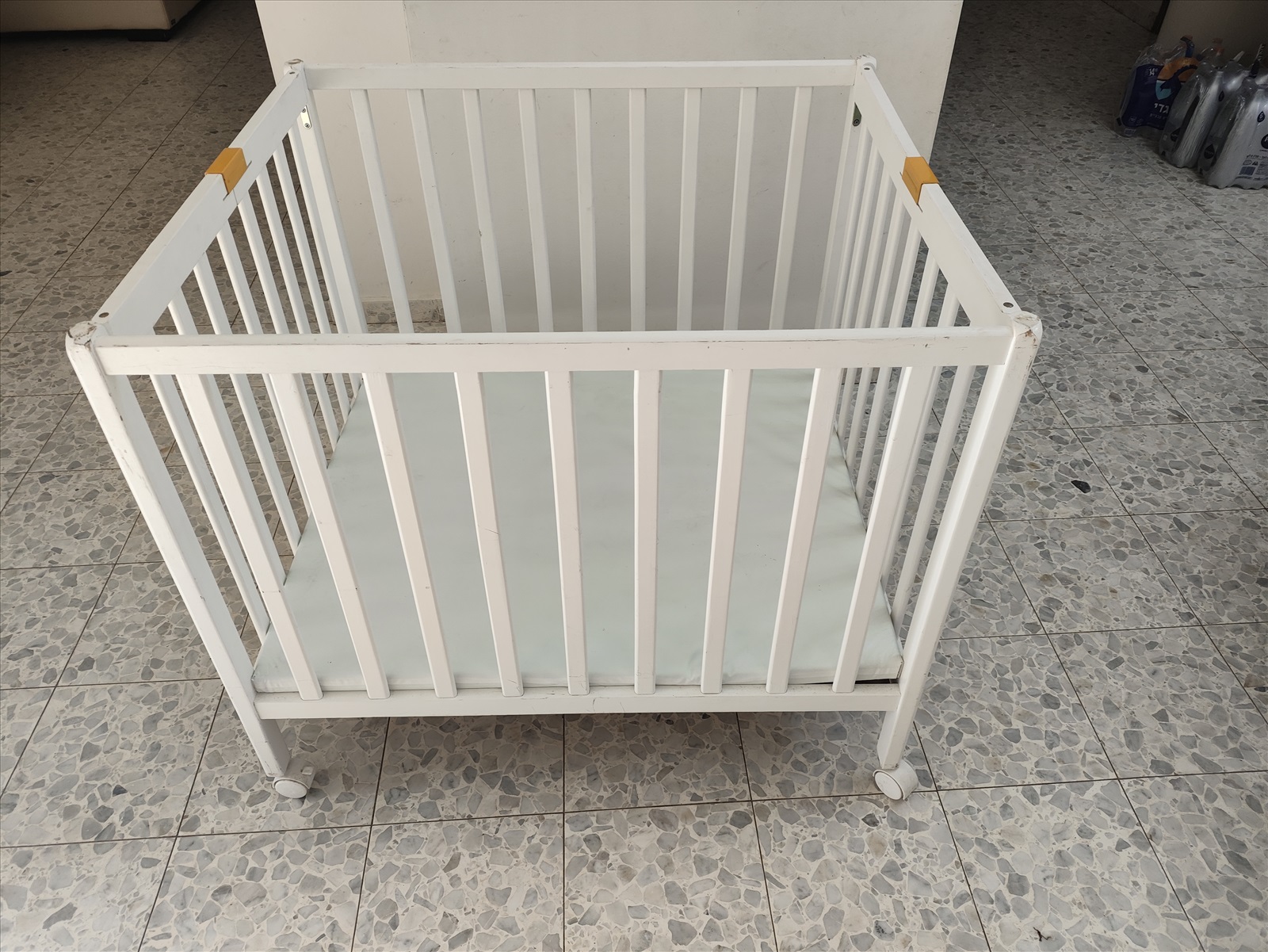 תמונה 3, לול מעץ כולל מזרן כמו חדש 10 למכירה בפדיה | לתינוק ולילד מיטות ולולים